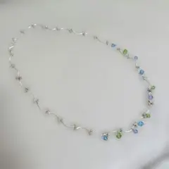 スワロフスキーパーツを使用した ネックレス