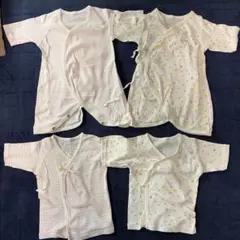新生児　短肌着コンビ肌着 4点セット
