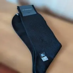 BURBERRY ブラックソックス 25-26cm