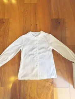 値下げ中　familiar 襟付きホワイト長袖シャツ 120cm
