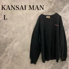 KANSAI MAN メンズ L グレー スウェット トレーナー 刺繍 デカロゴのサムネイル
