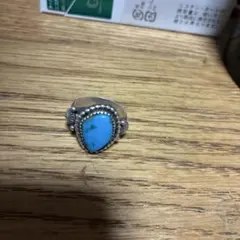 ターコイズ ブルージェムロイヤルブルー ナバホアンティーク　スターリングシルバー