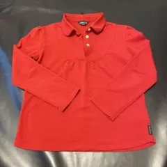 COMME CA ISM 赤 ポロシャツ 130A