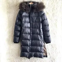 DUVETICA ダウンコート　ラクーンファー　黒系　36