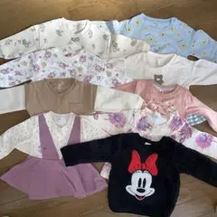 子供服 80cm まとめ売り9点 保育園 女の子 長袖 トップス