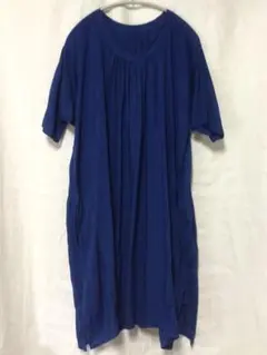 【美品】ZUCCa テンセルギャザーワンピースのサムネイル