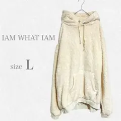 【訳あり】ボアパーカー フード付き あったか ホワイト 冬 L 〇