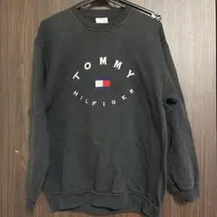 TOMMY HILFIGER ブラック トレーナー S