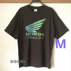 [新品]HONDA×はぴだんぶいロゴTシャツM茶◆サンリオホンダバツ丸ペックル