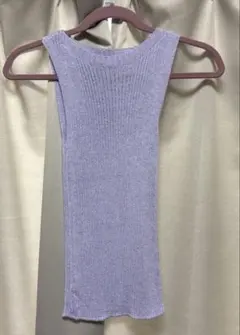 ZARA ラベンダー ノースリーブ トップス