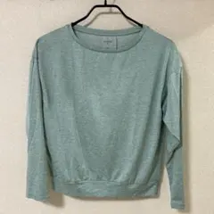 美品　GU GUACTIVE ミントグリーン ドライテック　ヨガ　Tシャツ M
