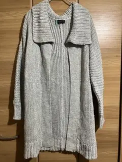 FELTRINE フェルトリーネ グレー ニットロングカーディガン