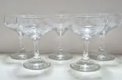 ガラス製　カクテルグラス　5個セット