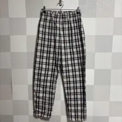 メンズ　チェック柄パンツ