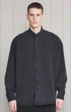 H beauty & youth ブラックデニムシャツ