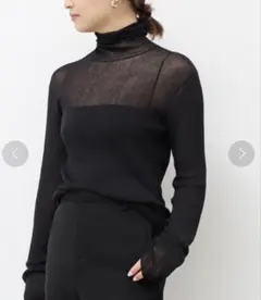 【Deuxieme Classe】Sheer Rib タートルネックプルオーバー