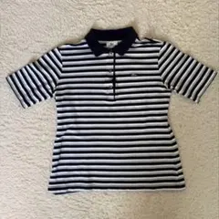 LACOSTEボーダーポロシャツ