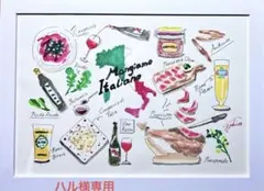 ハル様専用　手描き　水彩画　パリの可愛い街並み