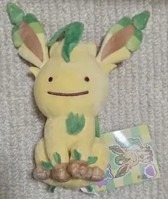 ポケモン へんしんメタモン リーフィア タグ付き 日本製 当時物
