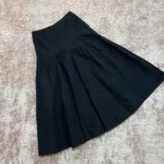 Yohji Yamamoto 本ライン 黒 プリーツスカート サイズ1 - メルカリ