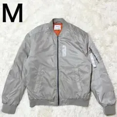 Bershka MA-1 フライトジャケット ボンバージャケット M シルバー