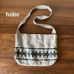 hobo　ホーボー　リネン ショルダーバッグ　ベージュのサムネイル