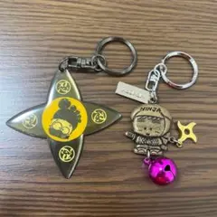 【バラ売り可】 当時物 平成 レトロ ファンシー絵みやげ キーホルダー 忍者