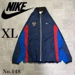 人気 NIKE 刺繡ロゴ USA フルジップ ナイロン ジャケット マルチカラー