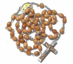 手編みロザリオ・Cocco Beads　(楕円球と球使用)　240728