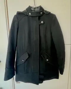 BURBERRY BLACK LABEL ピーコートリバーシブルダウンジャケット