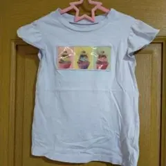 GUカップケーキプリントTシャツ 120