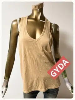 ☘️T23178☘️GYDA ノースリーブ Vネック タンクトップ Fのサムネイル