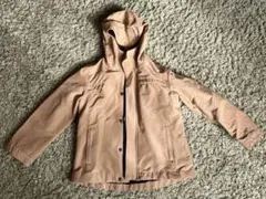 無印良品　ベージュ フード付きマウンテンパーカー　130