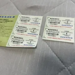 アトラクションパス割引券 500円割引　5枚セット