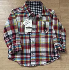 ミキハウス 長袖チェック柄シャツ 80サイズ