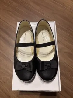 リボン付きブラックフォーマルシューズ　20.0センチ