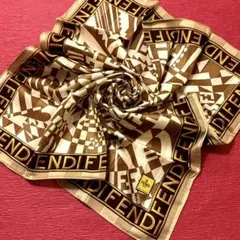 FENDI ズッカ柄 ハンカチ スカーフ w2226-0630-4-2 - メルカリ