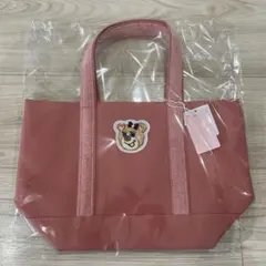 オールドテディガール ワッペントートバッグ ピンク【小】