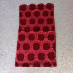 和装ショール　ベルベット調 刺繍入り 赤