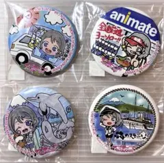 【まとめ売り】ラブライブ！サンシャイン　まちあるき缶バッジ　渡辺曜　4個