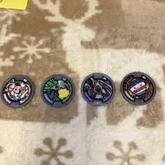 妖怪ウォッチ　シルバーメダル　4枚セット