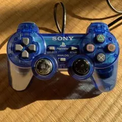 PS2 コントローラー デュアルショック2 オーシャンブルー 動作OK