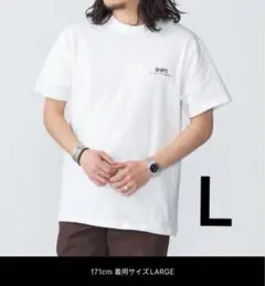 SHIPS: STYLISH STANDARD ロゴ 刺繍 Tシャツ　ホワイト