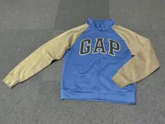 GAP Kids ジップアップパーカー 青 ゴールド XL