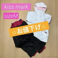 キスマーク　スノーウェア　スキー　スノボ　上下セット　サイズM