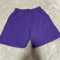 紫色 Mサイズ ショートパンツ ポケット付き