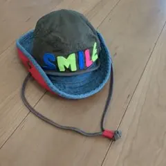 カラフルなSMILE刺繍バケットハットサイズ46