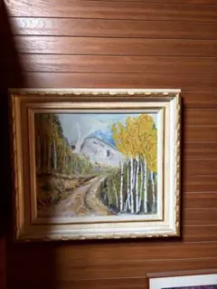 樹皮絵画☆北海道☆F6 全国伝統工芸展入選作品☆アート インテリア 額縁 絵画 樹皮絵画☆北海道☆F6 全国伝統工芸展入選作品☆アート インテリア