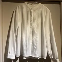 【年内まで】GLACIER ホワイト 長袖ブラウス M