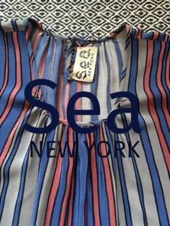 SEA NEW YORK ストライプ ノースリーブ ワンピースのサムネイル